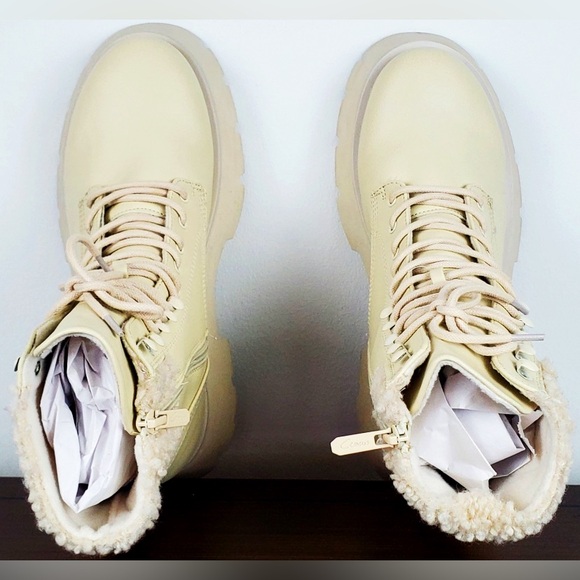 Circus by Sam Edelman Women's Larsa Ivory Cream Combat Boot Saks Fifth Ave NWT - Picture 10 of 16